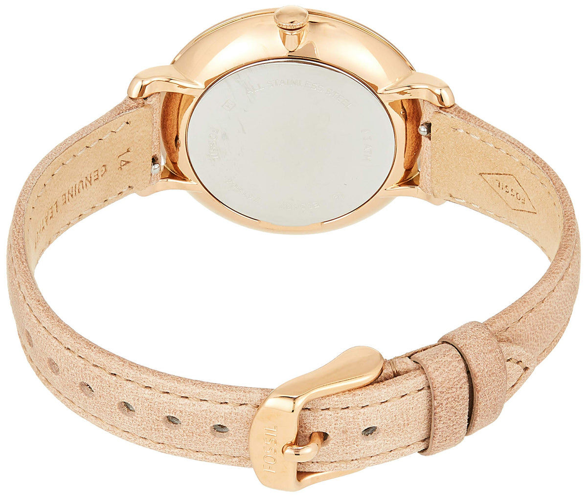  Shop Authentic Fossil Jacqueline White Dial Brown Leather Strap Watch for Women - ES3487 - Luxxuri