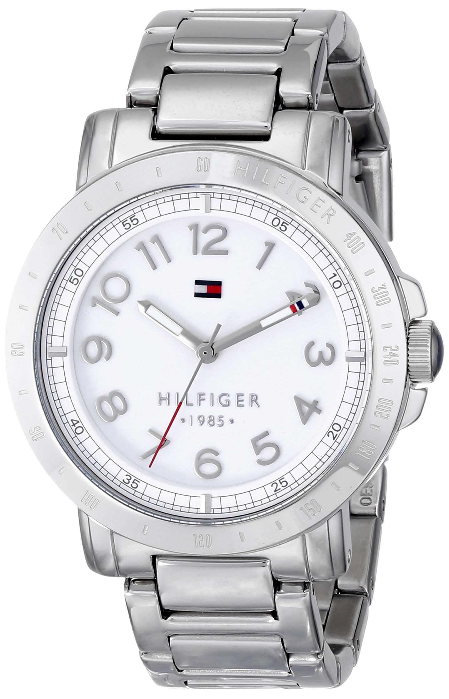  Shop Authentic Tommy Hilfiger White Dial Silver Steel Strap Watch for Women - 1781397 - Luxxuri