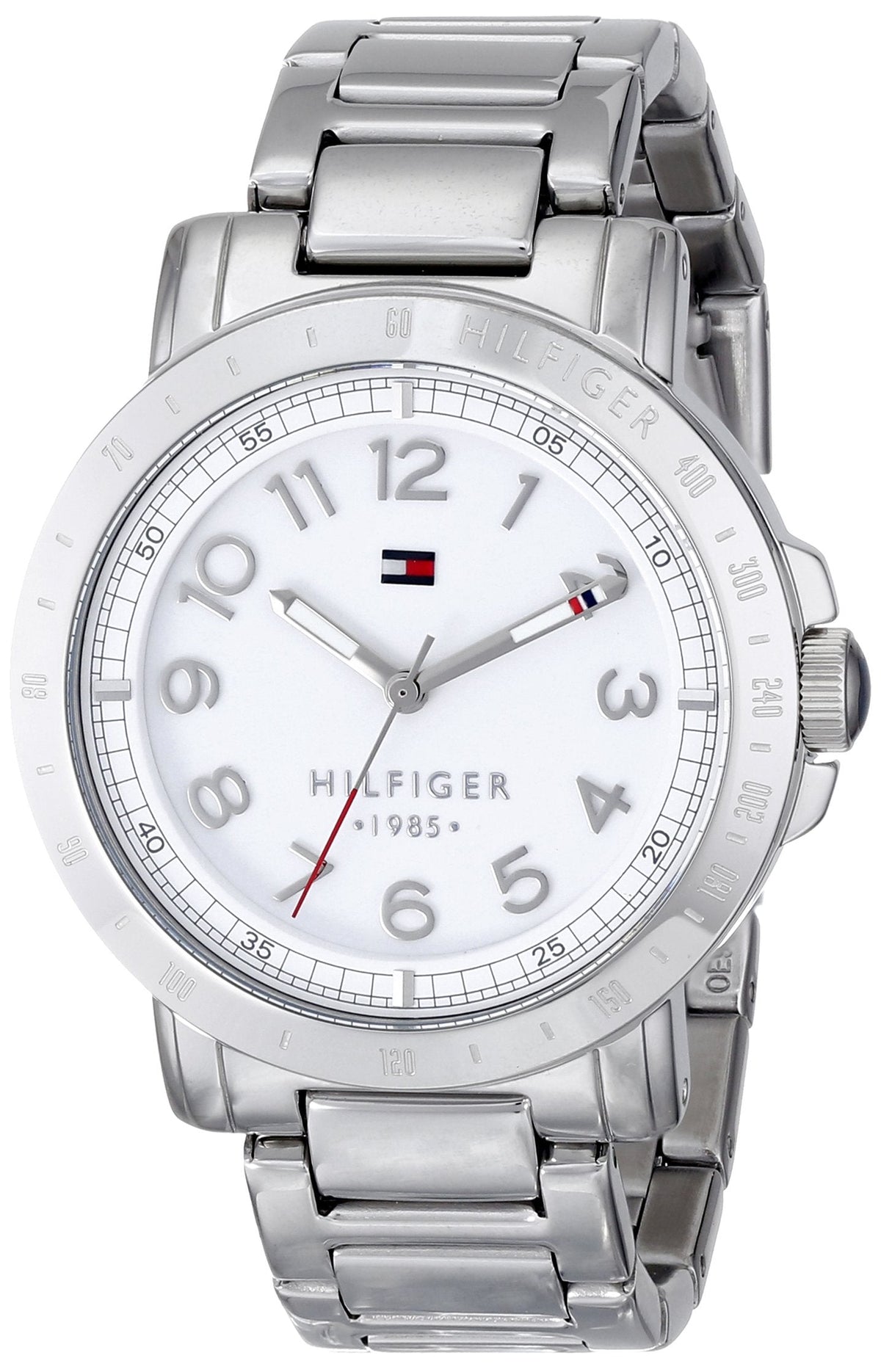  Shop Authentic Tommy Hilfiger White Dial Silver Steel Strap Watch for Women - 1781397 - Luxxuri