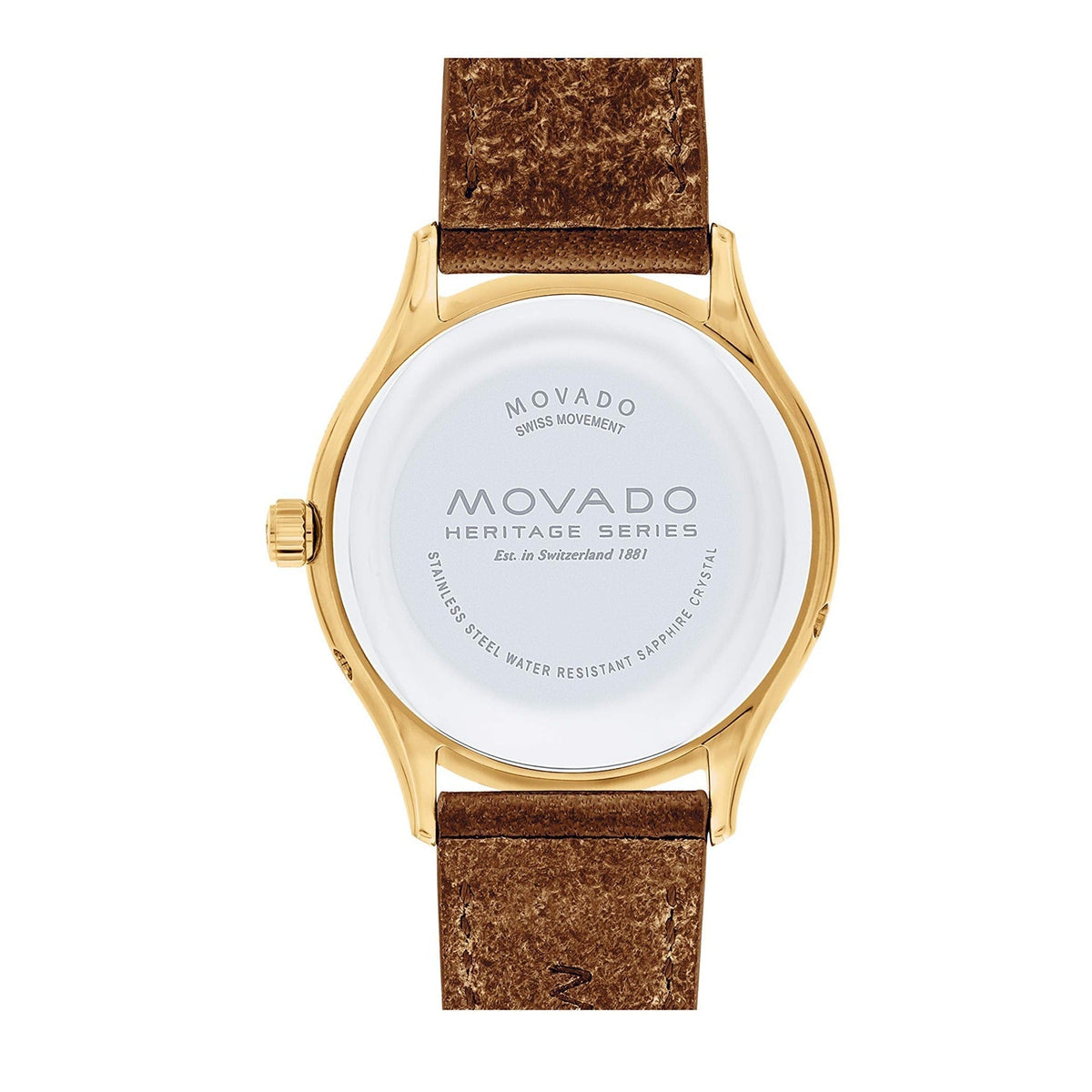  Shop Authentic Movado Heritage Celestograf Navy Blue Dial Brown Leather Strap Watch For Women - 3650010 - Luxxuri