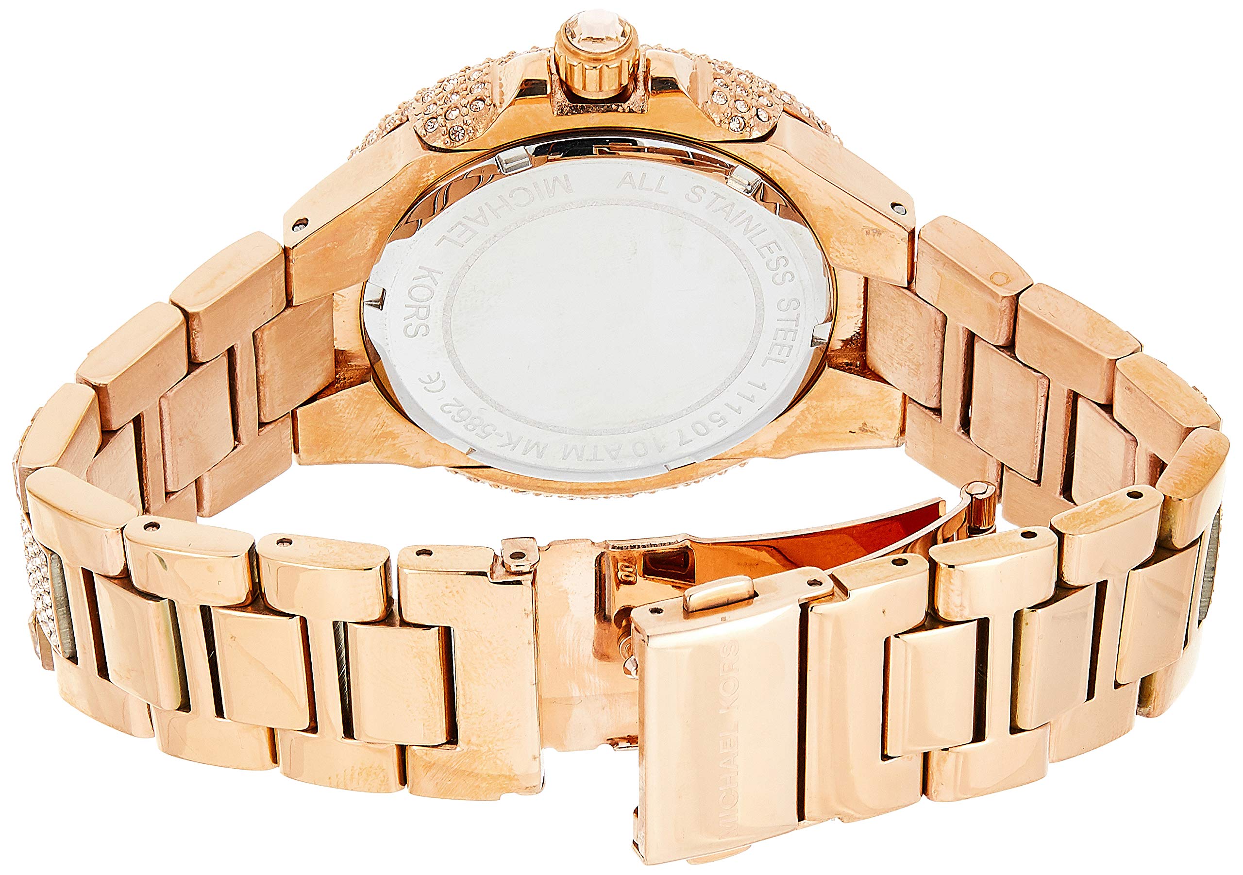  Shop Authentic Michael Kors Camille Crystal Rose Gold Dial Rose Gold Steel Strap Watch for Women - MK5862 - Luxxuri