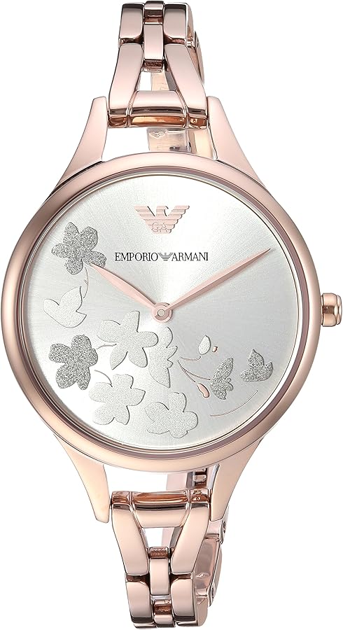  Shop Authentic Emporio Armani Aurora Quartz Silver Dial Gold Steel Strap Watch For Women - AR11108 - Luxxuri