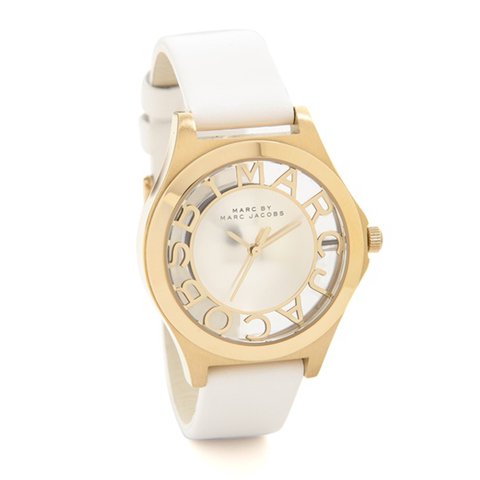  Shop Authentic Marc Jacobs Henry Skeleton White Dial White Leather Strap Watch for Women - MBM1339 - Luxxuri