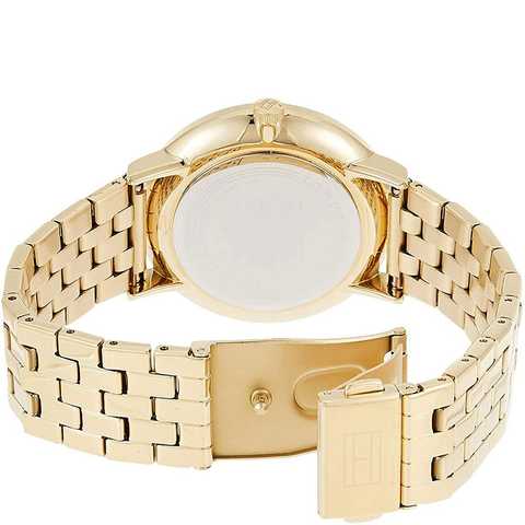  Shop Authentic Tommy Hilfiger Jenna Quartz White Dial Gold Steel Strap Watch for Women - 1782069 - Luxxuri