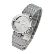  Shop Authentic Gucci G Interlocking Silver Dial Silver Steel Strap Watch For Women - YA133503 - Luxxuri