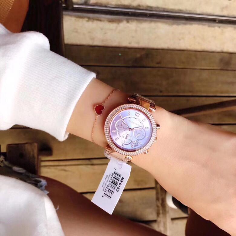  Shop Authentic Michael Kors Parker Purple Dial Rose Gold Steel Strap Watch for Women - MK6169 - Luxxuri