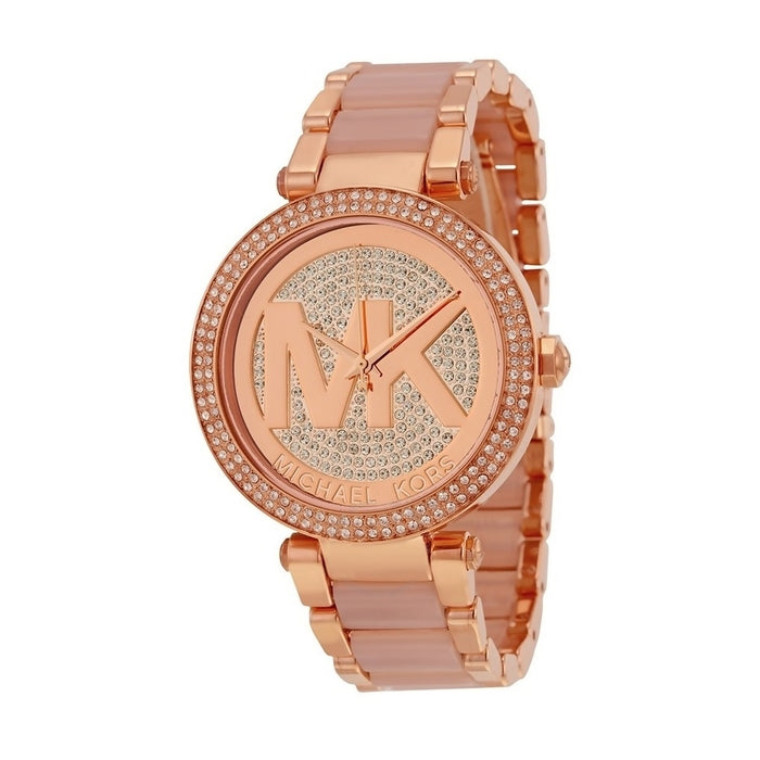  Shop Authentic Michael Kors Parker Pink Dial Pink Steel Strap Watch for Women - MK6176 - Luxxuri
