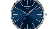  Shop Authentic Tissot Everytime Gent Blue Dial Black Leather Strap Watch for Men - T143.410.16.041.00 - Luxxuri