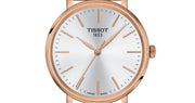 Shop Authentic Tissot Everytime Lady Silver Dial Brown Leather Strap Watch for Women - T143.210.36.011.00 - Luxxuri