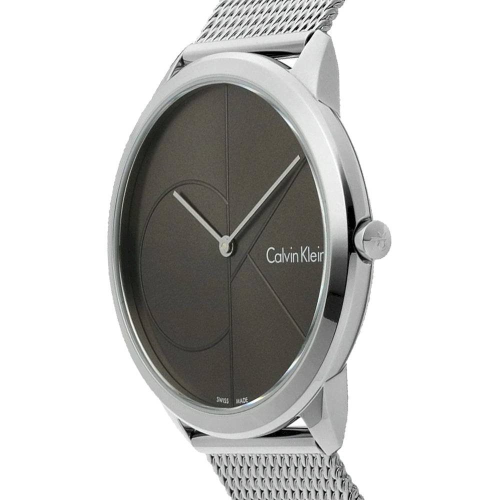  Shop Authentic Calvin Klein Minimal Black Dial Silver Mesh Bracelet Watch for Women - K3M22123 - Luxxuri