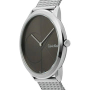  Shop Authentic Calvin Klein Minimal Grey Dial Silver Mesh Bracelet Watch for Women - K3M231Y3 - Luxxuri