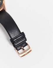  Shop Authentic Emporio Armani Meccanico Black Dial Black Leather Watch For Men - AR60004 - Luxxuri