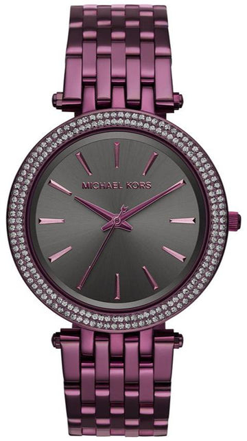  Shop Authentic Michael Kors Darci Black Dial Purple Steel Strap Watch for Women - MK3554 - Luxxuri