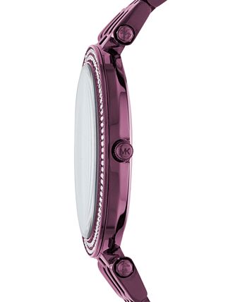  Shop Authentic Michael Kors Darci Black Dial Purple Steel Strap Watch for Women - MK3554 - Luxxuri