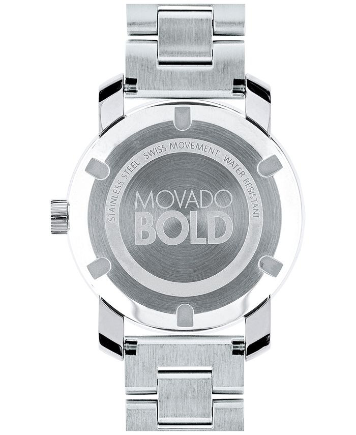 Shop Authentic Movado Bold Crystal Dot Silver Dial Silver Steel Strap Watch For Women - 3600334 - Luxxuri