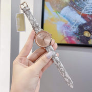 Shop Authentic Michael Kors Jayne Three Hand Rose Gold Dial White Leather Strap Watch For Women - MK7128 - Luxxuri