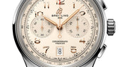  Shop Authentic Breitling Premier B01 Chronograph 42 White Dial Brown Leather Strap Watch for Men - AB0145211G1P1 - Luxxuri