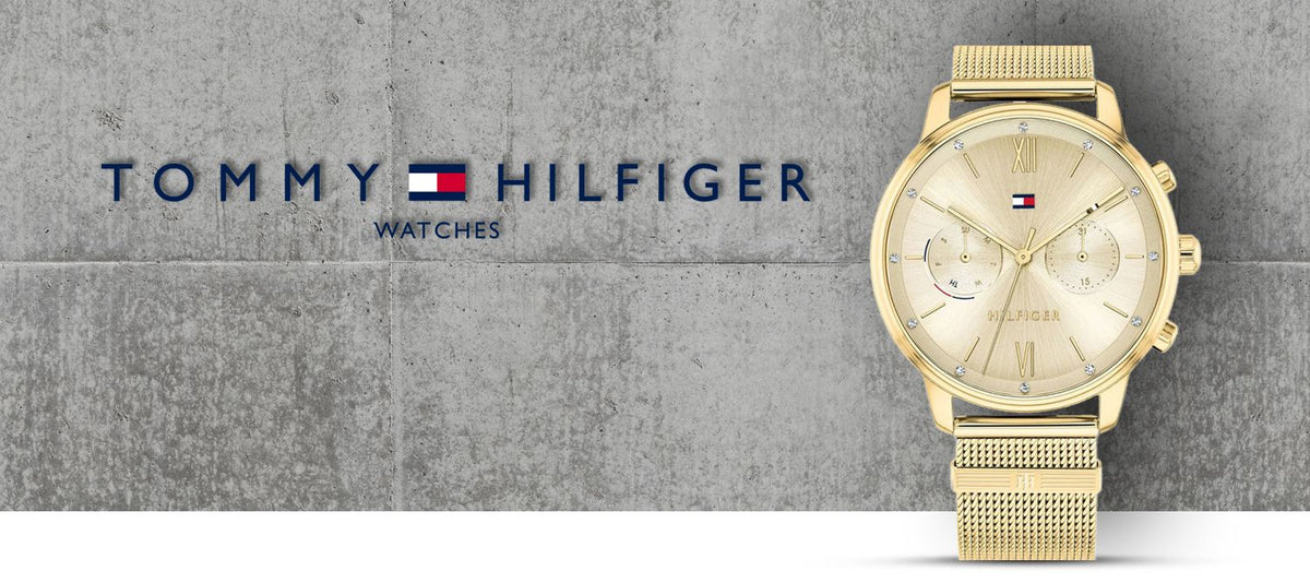  Shop Authentic Tommy Hilfiger Blake Quartz Gold Dial Gold Mesh Bracelet Watch for Women - 1782302 - Luxxuri