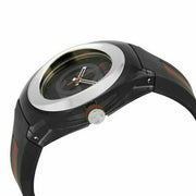  Shop Authentic Gucci Sync XXL Quartz Black Dial Black Rubber Strap Watch For Men - YA137101 - Luxxuri