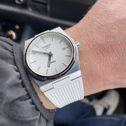  Shop Authentic Tissot PRX 40 White Dial White Rubber Strap Watch For Men -  T137.410.17.011.00 - Luxxuri