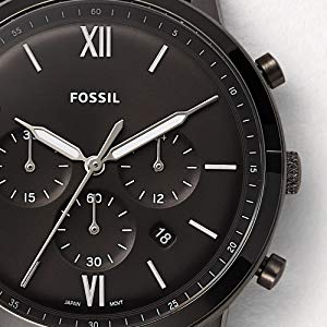  Shop Authentic Fossil Grant Chronograph Black Dial Black Steel Strap Watch for Men - FS4832 - Luxxuri