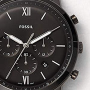  Shop Authentic Fossil Grant Chronograph Black Dial Black Steel Strap Watch for Men - FS4832 - Luxxuri
