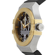  Shop Authentic Maserati Potenza Automatic Skeleton Dial Black Leather Strap Watch For Men - R8821108011 - Luxxuri