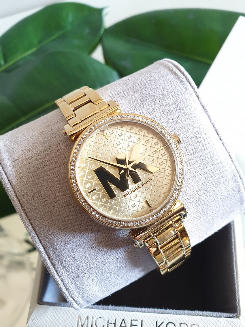  Shop Authentic Michael Kors Sofie Quartz Gold Dial Gold Steel Strap Watch For Women - MK4334 - Luxxuri