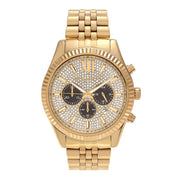  Shop Authentic Michael Kors Lexington Crystals Gold Dial Gold Steel Strap Watch for Men - MK8494 - Luxxuri