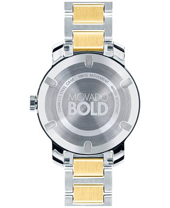  Shop Authentic Movado Bold Silver Dial Two Tone Steel Strap Watch for Women - 3600245 - Luxxuri