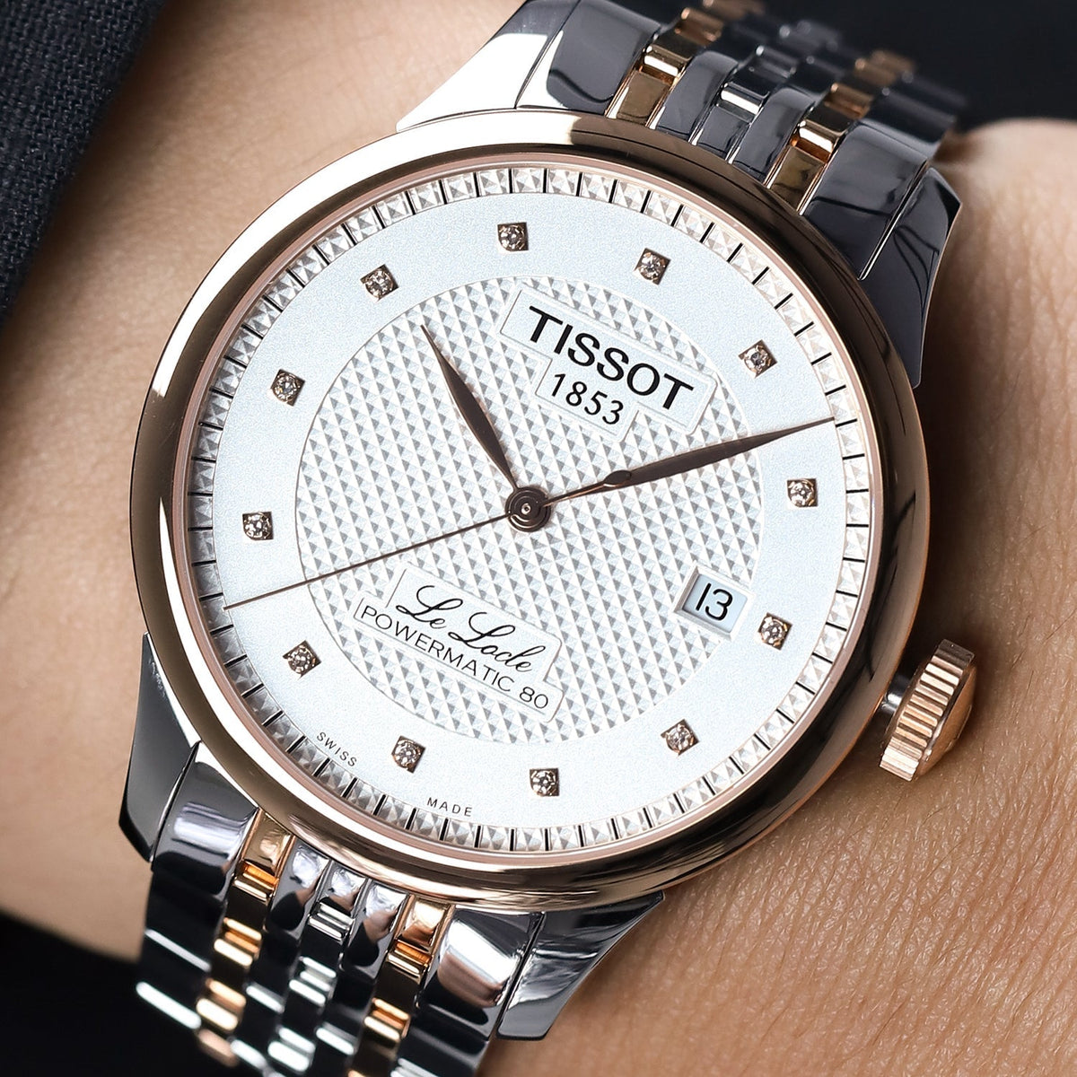  Shop Authentic Tissot Le Locle Powermatic 80 Silver Dial Two Tone Steel Strap Watch For Men - T006.407.22.036.01 - Luxxuri