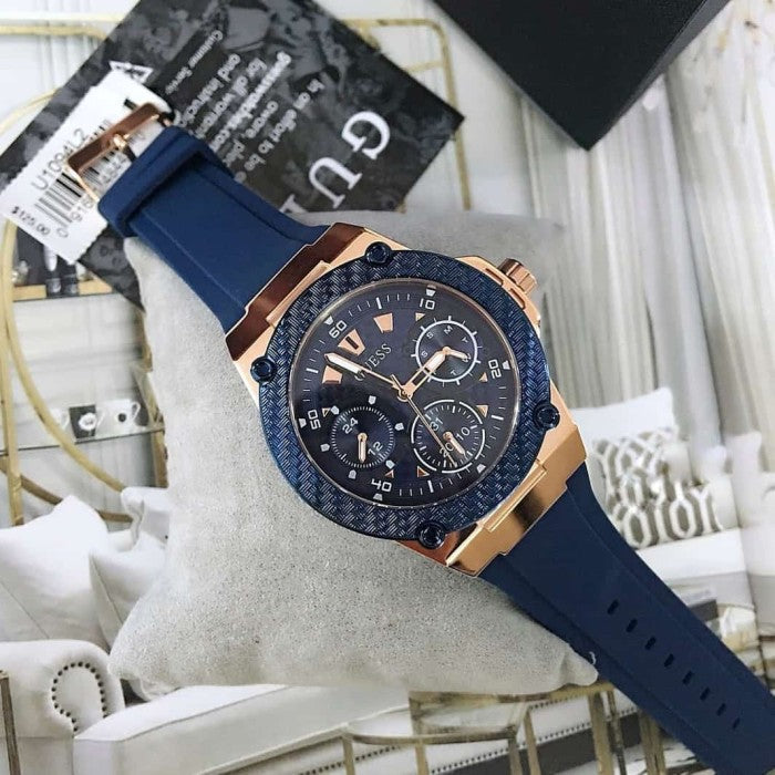  Shop Authentic Guess Zena Blue Dial Blue Silicone Strap Watch For Women - W1094L2 - Luxxuri
