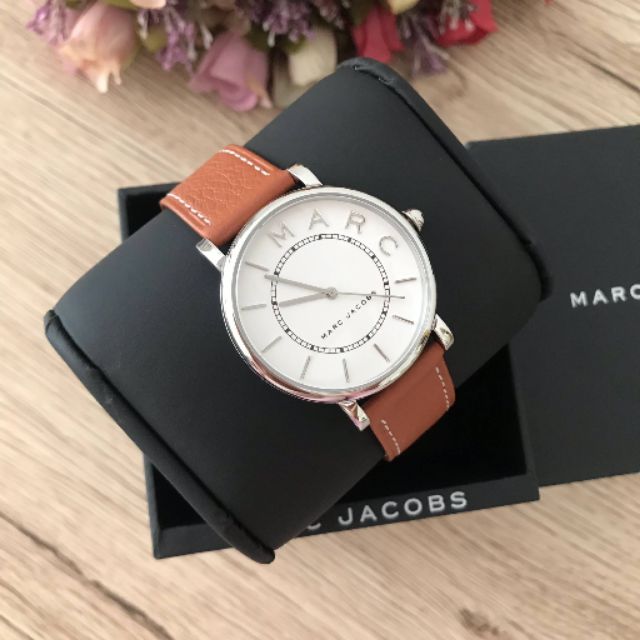  Shop Authentic Marc Jacobs Roxy White Dial Brown Leather Strap Watch for Women - MJ1571 - Luxxuri