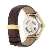  Shop Authentic Tissot Le Locle Automatic Gold Dial Brown Leather Strap Watch For Men - T41.5.413.73 - Luxxuri