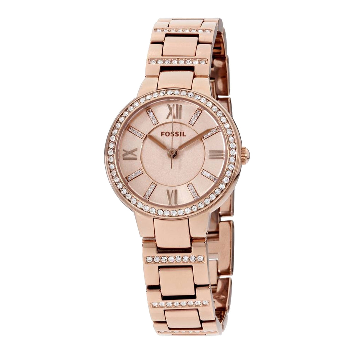  Shop Authentic Fossil Virginia Pink Dial Pink Steel Strap Watch for Women - ES4482 - Luxxuri