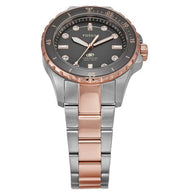  Shop Authentic Fossil Blue Dive Three Hand Gray Dial Two Tone Steel Strap Watch For Women - ES5348 - Luxxuri