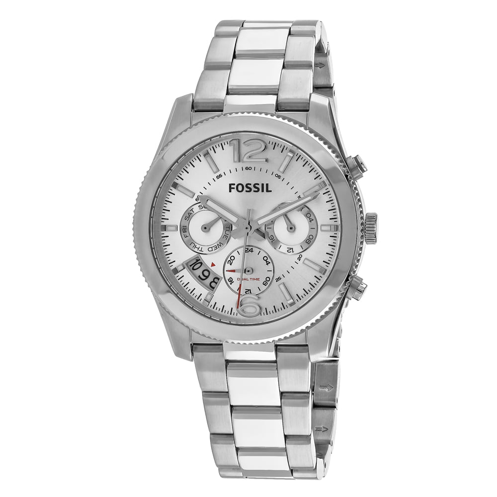  Shop Authentic Fossil Boyfriend Multifunction Silver Dial Silver Steel Strap Watch for Women - ES3883 - Luxxuri