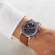  Shop Authentic Fossil Goodwin Chronograph Blue Dial Brown Leather Strap Watch for Men - FS5414 - Luxxuri
