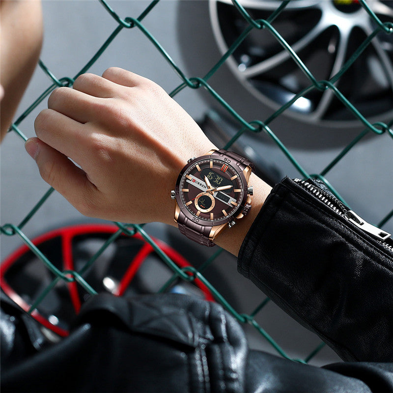  Shop Authentic Hugo Boss Rafale Chronograph Brown Dial Brown Leather Strap Watch For Men - 1513392 - Luxxuri