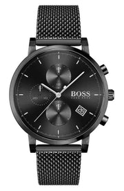  Shop Authentic Hugo Boss Integrity Black Dial Black Mesh Bracelet Watch for Men - 1513813 - Luxxuri