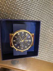  Shop Authentic Tommy Hilfiger Daniel Blue Dial Brown Leather Strap Watch for Men - 1710380 - Luxxuri