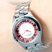 Shop Authentic Marc Jacobs Henry Silver Dial Silver Steel Strap Watch for Women - MBM3294 - Luxxuri