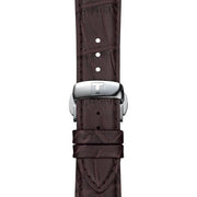  Shop Authentic Tissot Gentlemen Silver Dial Brown Leather Strap Watch for Men - T127.410.16.031.01 - Luxxuri