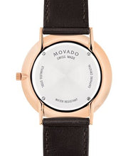  Shop Authentic Movado Ultra Slim White Dial Brown Leather Strap Watch For Men - 0607089 - Luxxuri