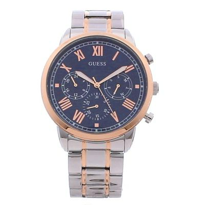  Shop Authentic Guess Hendrix Chronograph Blue Dial Two Tone Steel Strap Watch for Men - W1309G4 - Luxxuri