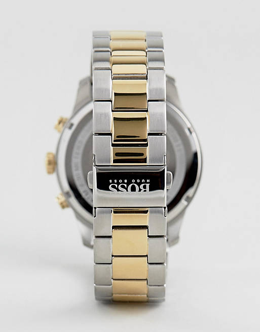 Shop Authentic Hugo Boss Professional Black Dial Two Tone Steel Strap Watch for Men - 1513529 - Luxxuri