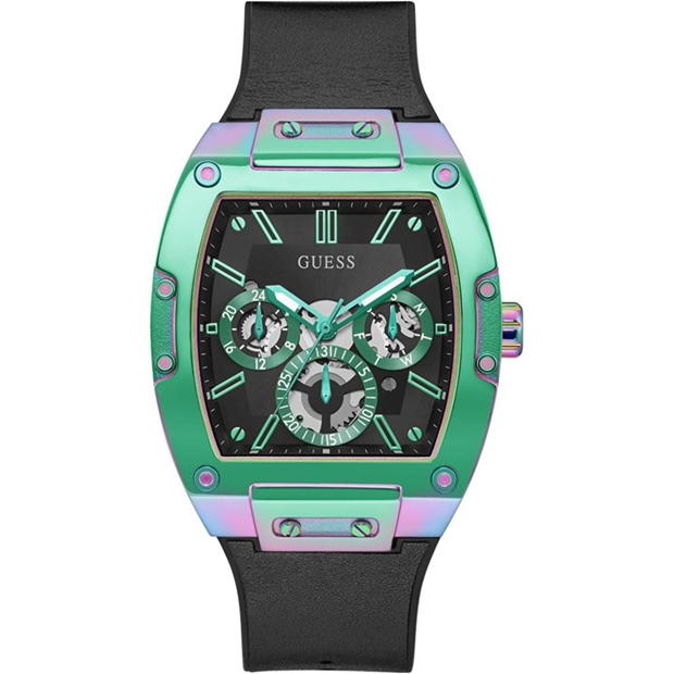  Shop Authentic Guess Phoenix Multifunction Black Dial Black Rubber Strap Watch for Men - GW0202G5 - Luxxuri