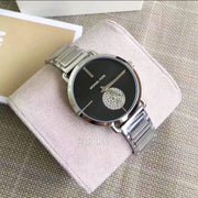  Shop Authentic Michael Kors Portia Black Dial Silver Steel Strap Watch for Women - MK3638 - Luxxuri