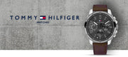  Shop Authentic Tommy Hilfiger Decker Grey Dial Brown Leather Strap Watch for Men - 1791562 - Luxxuri