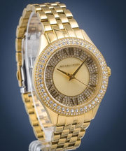  Shop Authentic Michael Kors Harlowe Three-Hand Quartz Gold Dial Gold Steel Strap Watch For Women - MK4709 - Luxxuri